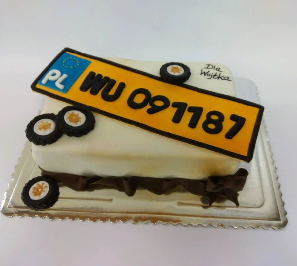 tort z rejestracją samochodową
