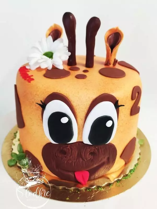 tort wyglądający jak żyrafa